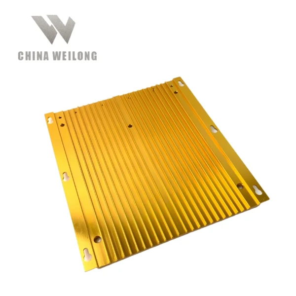 aluminum profile extrusions heat sink gold anodizing